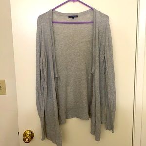 Gray Gap Cardigan